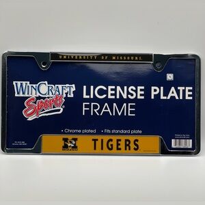 WinCraft Blue and Yellow Accents License Plate‎ Frame University of Missouri